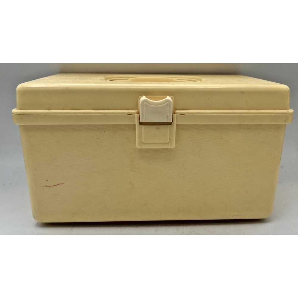 VTG WIL-HOLE WILSON SEWING CHEST STORAGE Tan TRAY 9.75"x6 1/8"x5.25"USA